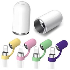 Magnetic iPencil Cap Replacement with Silicone Cap Holder for Apple Pencil