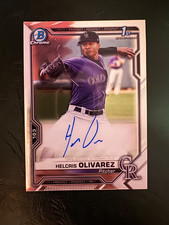 2021 Bowman Chrome - Prospect Autographs Helcris Olivarez #CPA-HO (AU, RC)