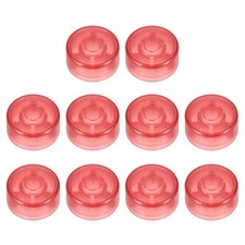 10 Pcs Footswitch Toppers Guitar Pedal Button Caps, Bright Red