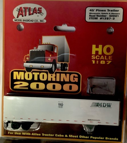 Remolque Atlas HO 45' Pines ARTÍCULO #1297-2 MINNESOTA, DAKOTA & WESTERN ROAD #635421 | Condition: New