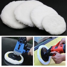 Kit de fregona de rueda de lana de almohadillas de pulido de 4" - 7" para adaptador de taladro pulidora de coche