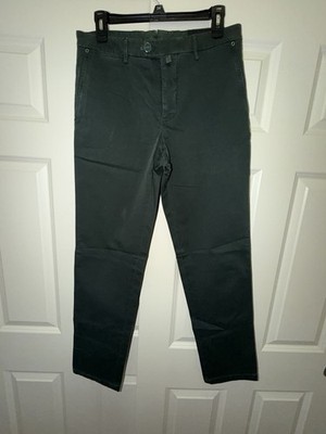 Kiton Napoli Men s Green Cotton Trousers Pants IT 48 / 32W Made in Italy 