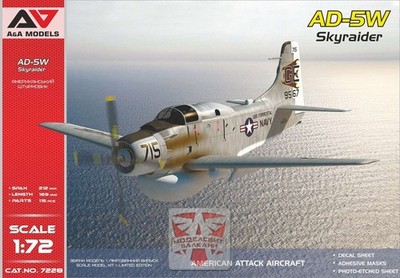 A&A Models 7228 AD-5W ''Skyraider'' attack aircraft 1/72 plastic kit