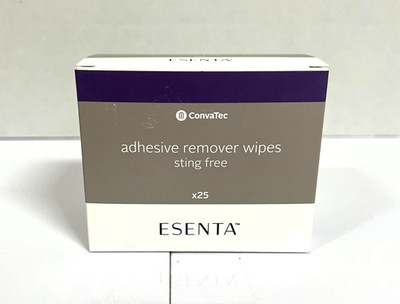 ConvaTec Esenta Sting-Free Adhesive Remover Wipes 423391, Pack of 25