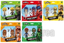 Ladybug Miraculous Action Figure 5 Set Queen B Rena Rouge Carapace Cat Noir Toy