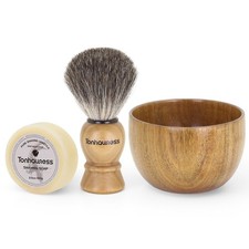 Shaving Brush Kit For Men, 3 In 1 Shaving Brushes Set Includes Badger Hair Sh...