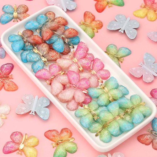 50pcs Pendant Mixed Color Acrylic Embellishments For Ear DM5 - Photo 6 sur 12