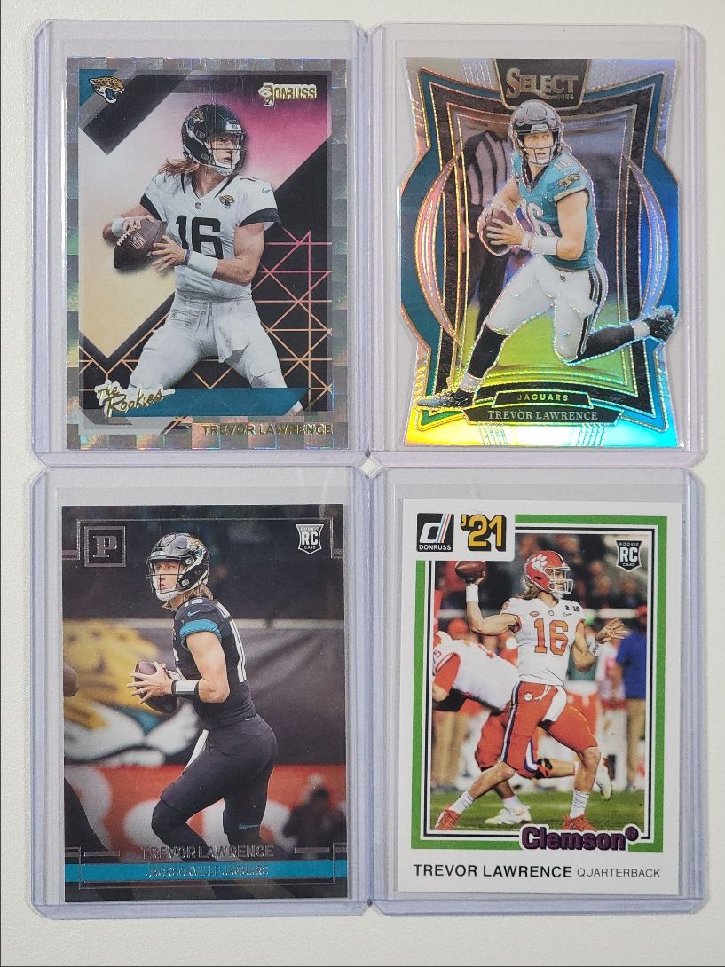[4] TREVOR LAWRENCE 2021 DONRUSS THE ROOKIES SELECT SILVER PANINI RC Q2348