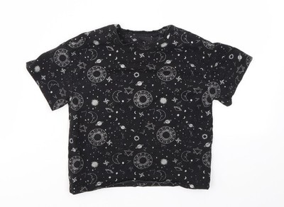 NEXT Basic-T-Shirt Mädchen schwarz Argyle/Diamant Größe 3 Jahre
