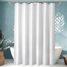 Titanker Long Shower Curtain Liner Washable, 72x80 Inches, White Shower Liner...