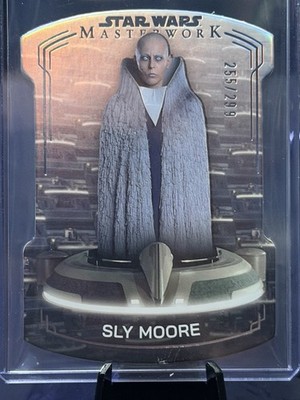 2025 Star Wars Masterwork Sly Moore 255/299 Die Cut Insert #GPOD-16