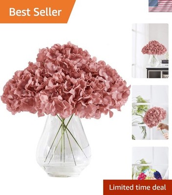 High-Quality Dusty Rose Silk Flower Heads (10 Pcs) for DIY Floral Masterpieces