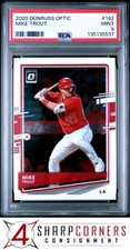 2020 PANINI DONRUSS OPTIC #142 MIKE TROUT PSA 9
