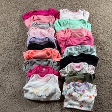 Baby Girl Bodysuit Lot Childrens 3-6 mo onepiece bundle 19 pieces summer infant