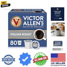Italian Roast, Dark Roast, 80 Count, Single Serve Coffee Pods for Keurig K-Cu...