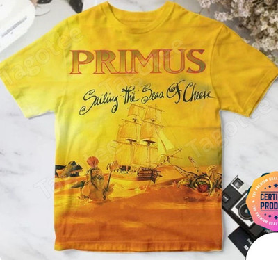 Primus band Sailing The Seas Of Cheese Polyester T Shirt Size S-5XL