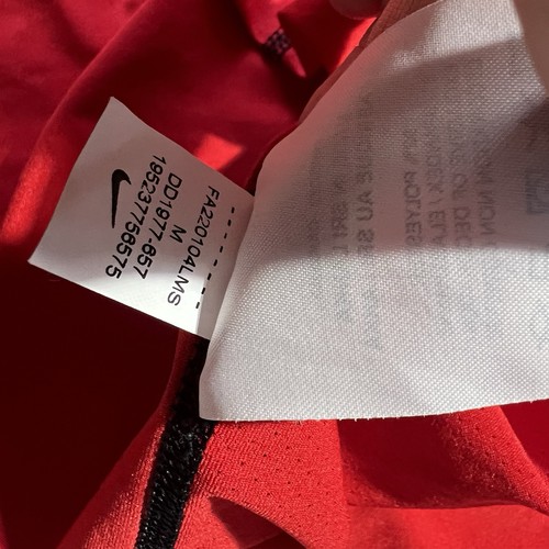 NIKE PRO Tank Top Sleeveless Shirt Mens M Slim Red Stretch Black Center Swoosh - 第 7/8 張圖片