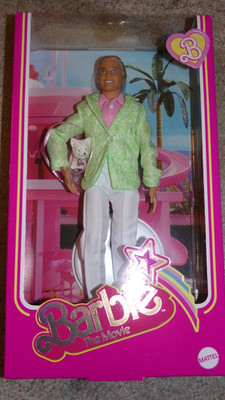 Barbie The Movie Sugar s Daddy Ken Doll in Pastel Suit with Dog - HPK06 NRFB