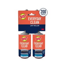 Everyday Clean Lint Roller, 100 Sheets Per Roller, 2 Rollers Total