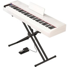 Digital Piano 88 key Semi Weighted Keyboard With X Stand Sustain Pedal, Ful...