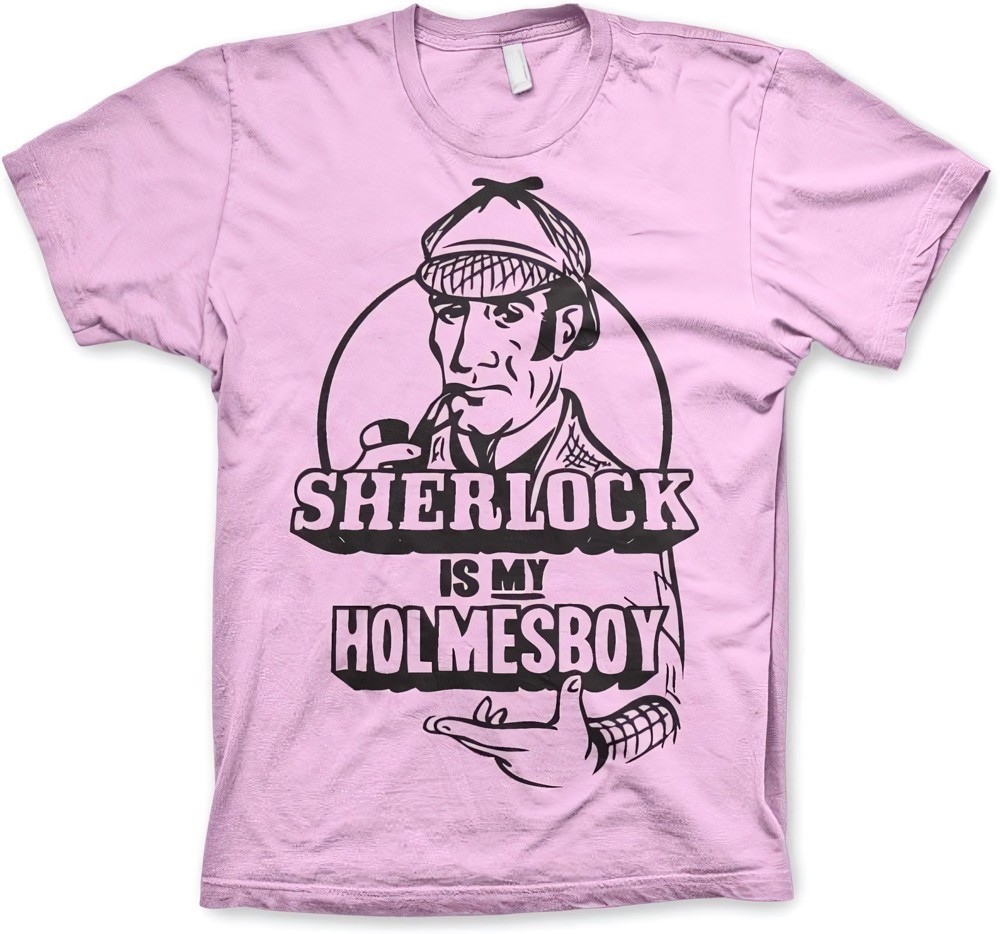 Hybris Sherlock Is My Holmesboy T-Shirt Pink