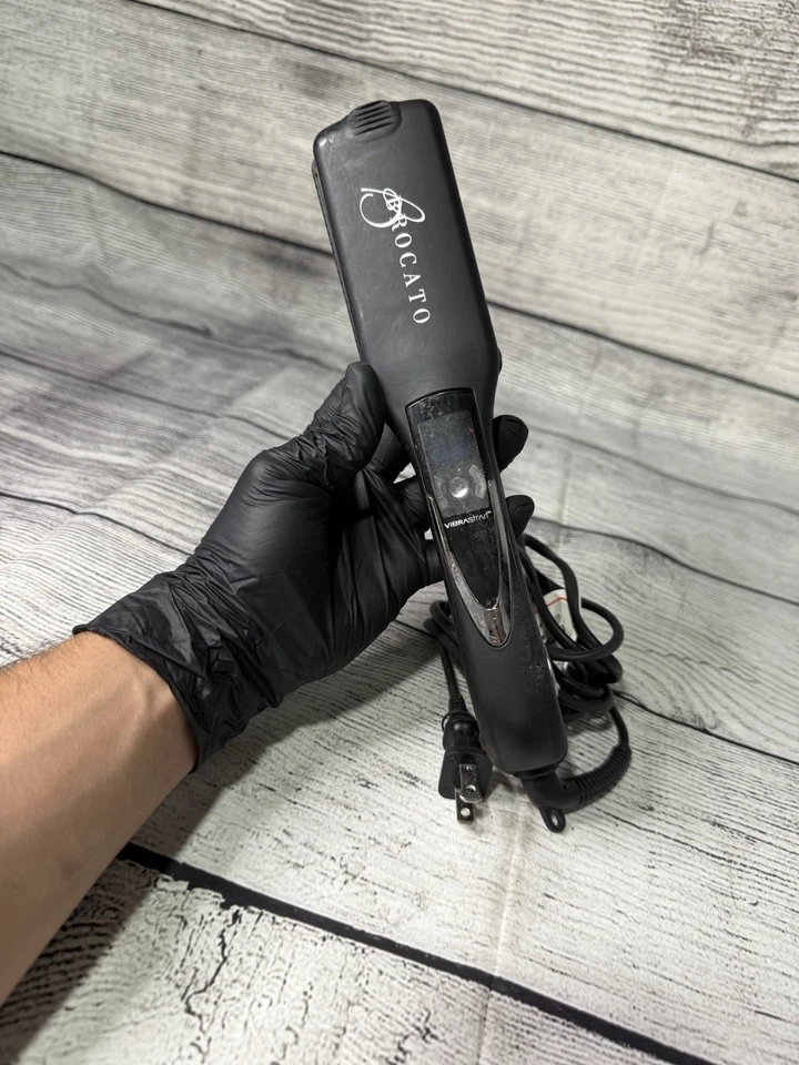 Brocato Vibrastrait Wide 1.75" Tourmaline Ceramic Oscillating Flat Iron WORKS - Image 3 of 4