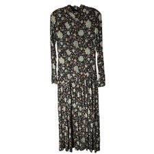 Ulla Johnson Fernanda Dress Maxi Floral Black Size Large *READ FLAW*