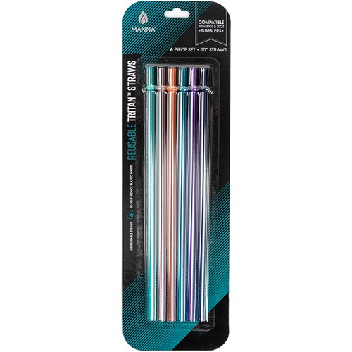 Core Home CDU28925 6-шт., 10 тритановых соломинок