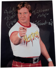 Roddy Piper Signed Hot Rod Wrestling Photo Personalized Silver Marker