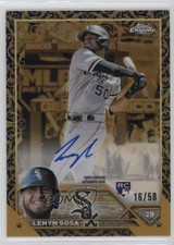 2023 Topps Gilded Collection Gold Etch Blue 16/50 Lenyn Sosa #CGA-LS Auto 0o48