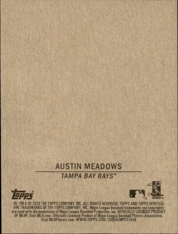 2020 Topps Heritage - 1971 Bazooka Austin Meadows #22 - Image 2 of 2