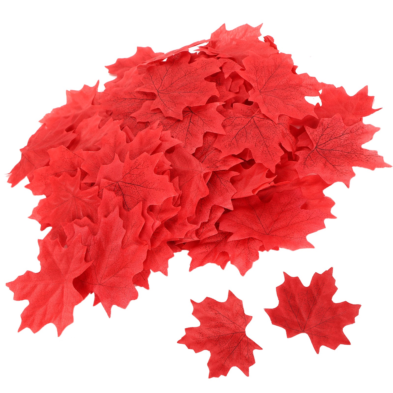 100Pcs/Bag Artificial Maple Leaves For Thanksgiving Autumn Leaf Wedding Party Ta