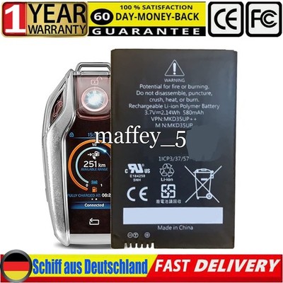 MKD35UP Akku für BMW 5/6 Series GT 7 Series X3 X5 X6 9442976-01 Remote LCD Key