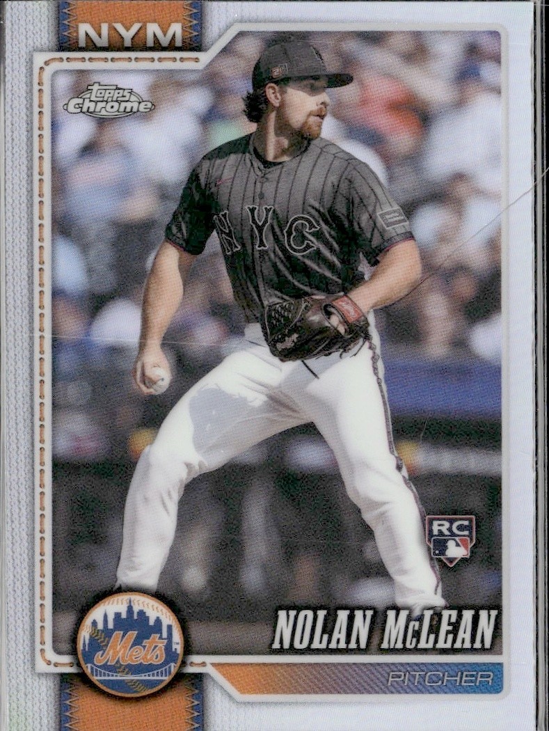 2026 Topps Chrome Nolan McLean #236 RC Refractor Rookie Mets Baseball