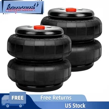 2Pcs Standard 2500 lb Air Ride Suspension Bags 1/2"npt Single Port Heavy Duty