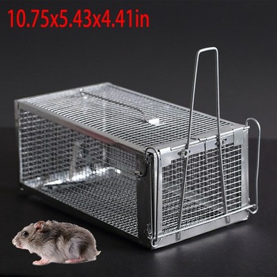 Humane Live Rat Trap Cage Galvanized Iron Mice Trap Cage Mouse Control Reuse