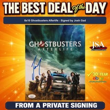 Josh Gad Signed 8x10 Photo Ghostbusters Afterlife JSA COA from Private Signing