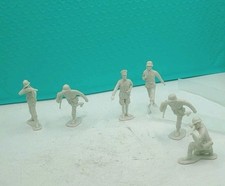 6 VINTAGE MARX 1970s GERMAN ARMY MEN WWII Ft. Navarone Goosestepping Officer