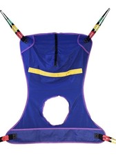 Universal 4 Point Patient Lift Sling Mesh With Commode Opening Large