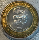 Limited Edition $10 Gaming Token Michael Crawford MGM Grand .999 Silver, EFX