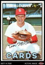 1967 Topps #485 Tim McCarver Cardinals 6 - EX/MT