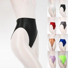 Panties Leggings Oil Shiny Satin Silky Ultra-thin Wetlook Shorts Comfortable