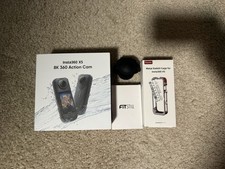 Insta360 X5 8K 360 Action Video Camera w/ Box  Accessories 