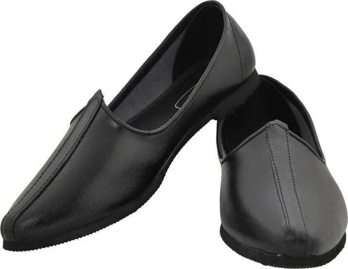 MENS INDIAN PUNJABI BATA JALSA LEATHER SHOES LOAFER BLACK BROWN FREE SHIPPING - Image 2 of 4