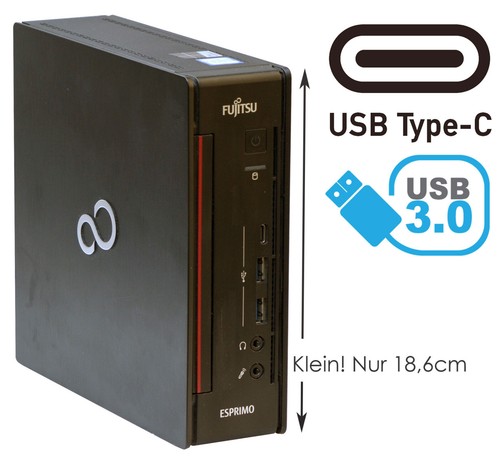 MINI COMPUTER Q957 8GB DDR4 128GB M.2 SSD USB-C 3.0 FÜR INTERNET WINDOWS 10 V640 - Bild 1 von 1