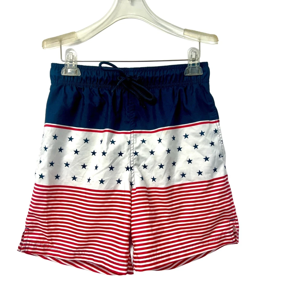 Lote de 2 shorts de natação masculinos forrados de malha tamanho 14/16 M verão praia - Imagem 4 de 4