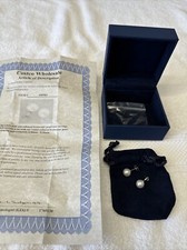 14k White Gold Freshwater Cultured Pearl Stud Earring 8.0mm Costco