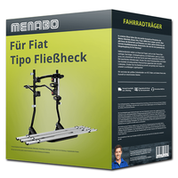 Menabo FahrradträGer Cobra Plus Schwarz/Silber FüR Fiat Tipo FließHeck 356, 357