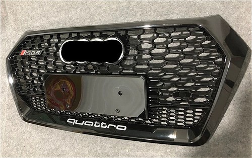 Parachoques delantero negro rejilla malla parrilla para Audi Q5 RSQ5 2018-2020 - Imagen 4 de 4