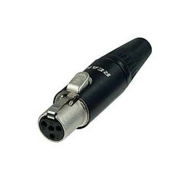 Rean by Neutrik RT4FCB, Mini cannon XLR femmina volante 4 poli